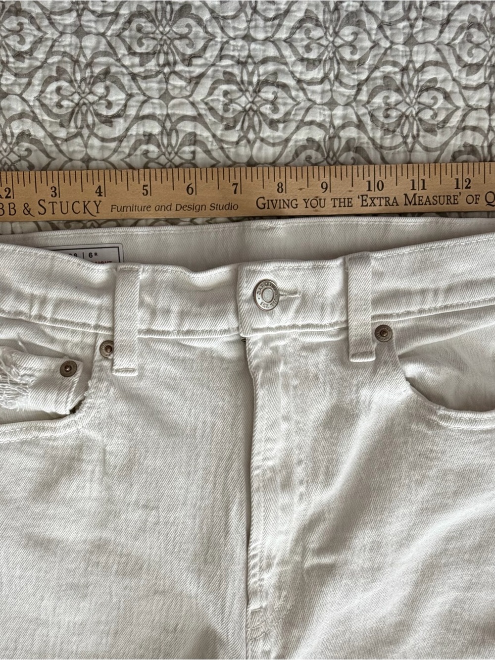 Gap Cheeky Sky High Straight White Jeans size 6 Regular - Picture 4 of 5